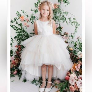 Flower girl dress.  Ivory